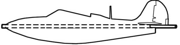 P-59 Bell Airacobra cardmodel-spitball version