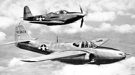 P-59 Bell and P-39