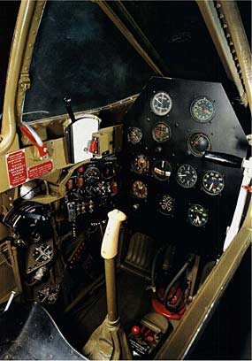 P-59 Bell Airacomet instrument panel