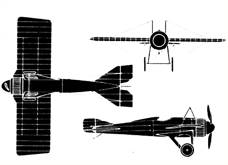 Three Views of the Deperdussin Racer
