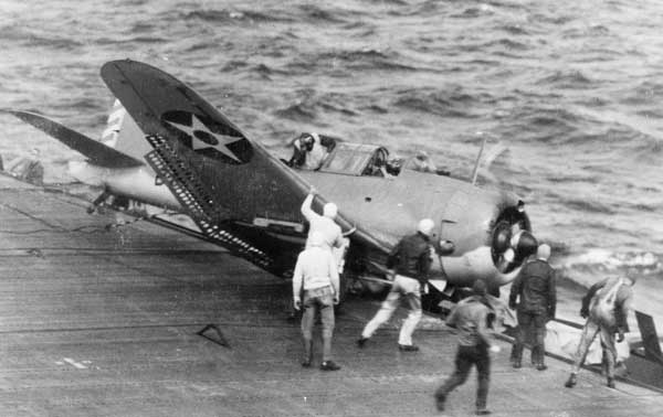 Douglas SBD Dauntless Crash
