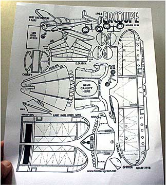 Ercoupe all white cardmodel