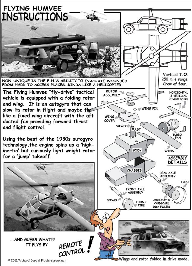 Flying humvee Bumble Bee hummer downloadable paper cardmodel