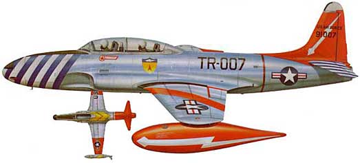 Arctic Lockheed T-33 airplane