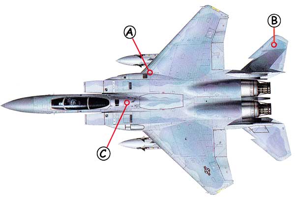 McDonnell Douglas F-15 Eagle Callout Top