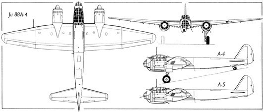 JU-88 4 view