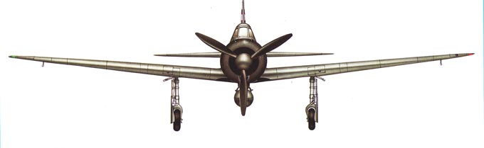Mitsubishi A5M-ffront view
