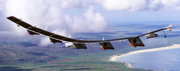 NASA Helios Solar Powerd Aircraft In Flight