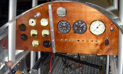 Nieuport 28 Instrument panel