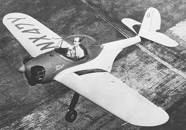 Piper PA-8 Skycycle In Flight