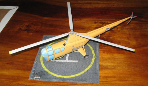 R-5 (S-55) paper model - Canadian version by Tim