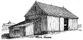 New England Barn sketch
