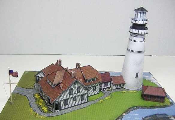 Portland Head Lighthouse, Maine card model