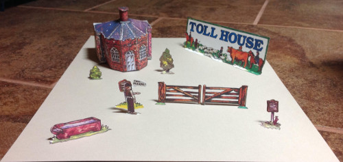 Paper model build by Dennis Brooks of Fiddlersgreen Tollhouse 