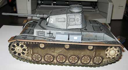 Panzer Tank Model side view