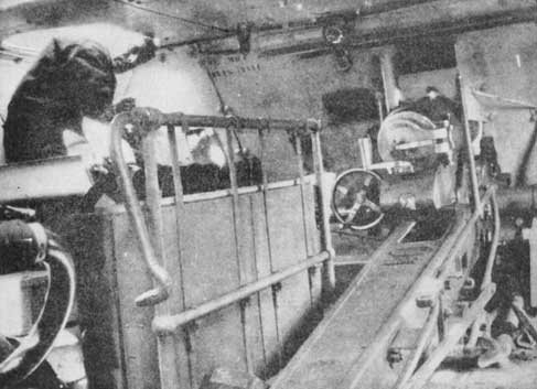 Looking at the interior and St-Charmond WWI tank cannon